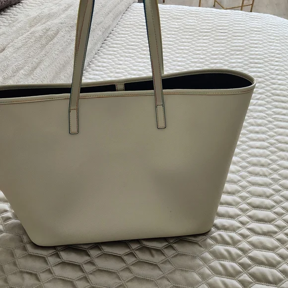 Kurt Geiger Cream Tote with Multicolor Trim - Picture 5 of 6
